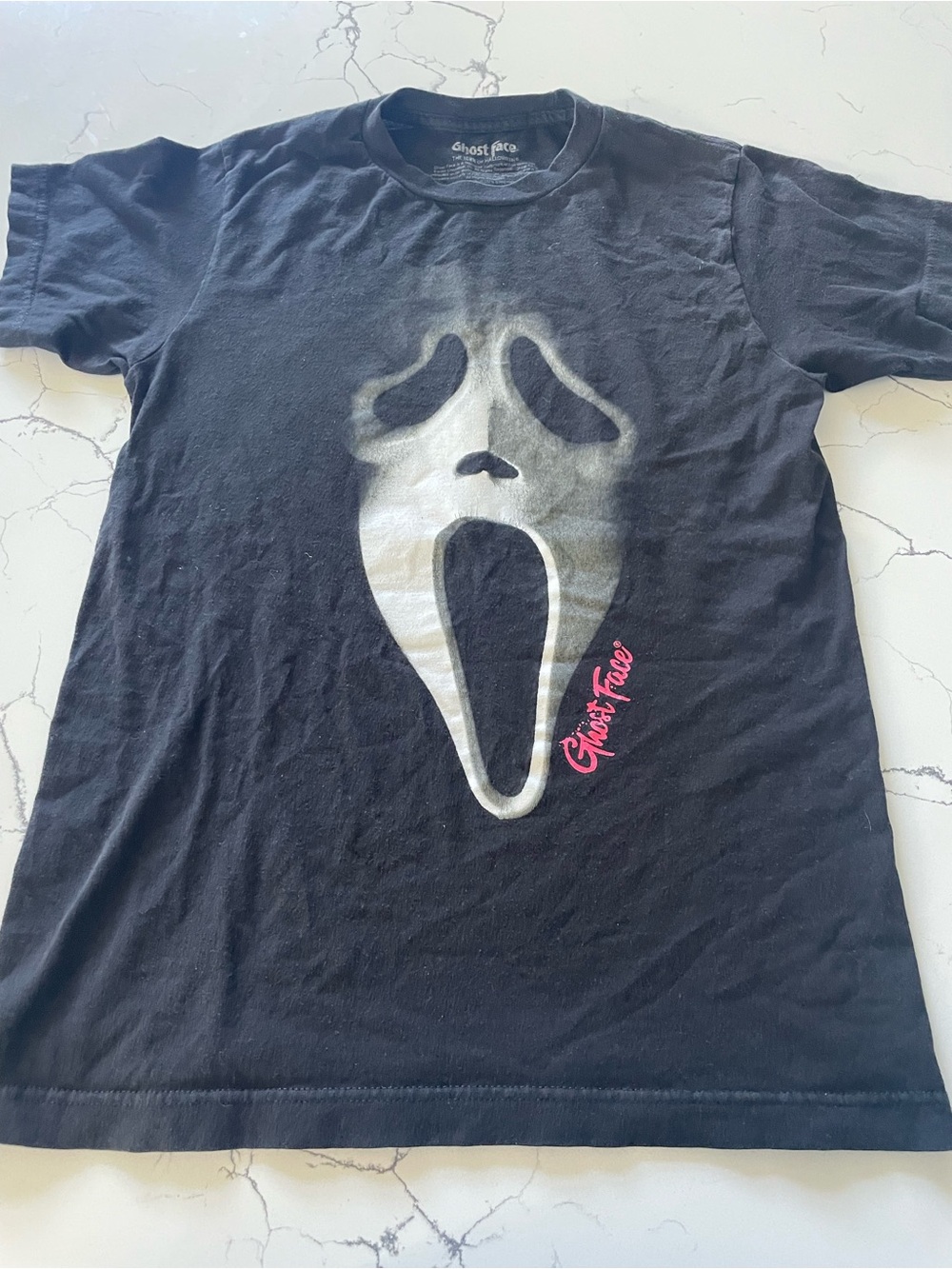 Unisex Adult Ghost Face Halloween Graphic T-Shirt